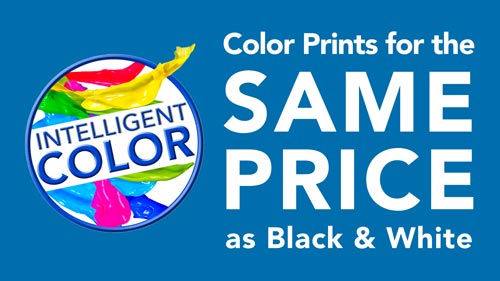 Print in Color for the Price of Black & White