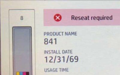 HP PageWide XL Voltage Leak Error – Reseat Printhead