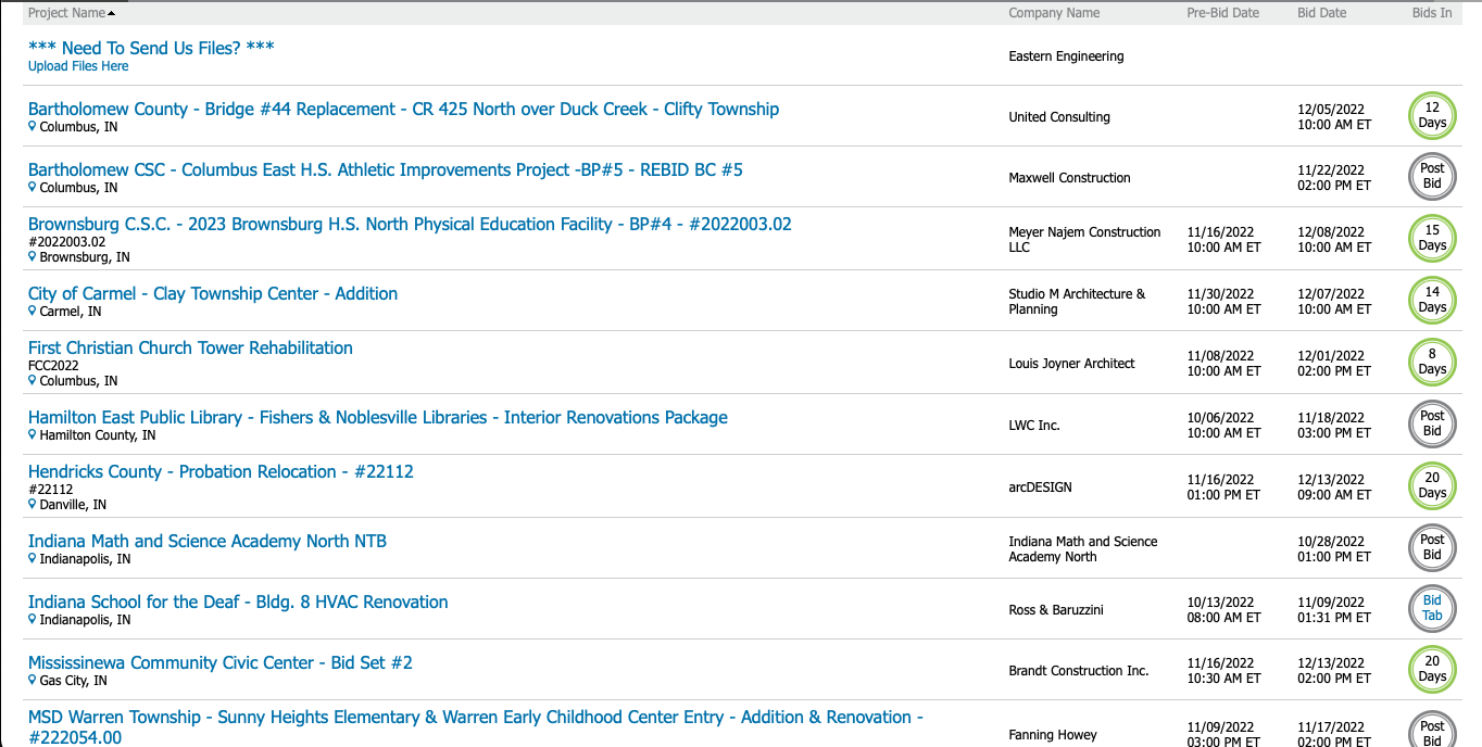 Online Plan Room Features - Eastern Engineering