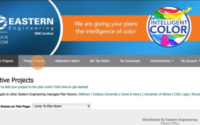Accessing a Private Project in the Plan Room Portals