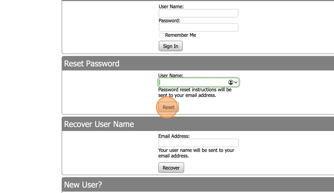 How to reset your plan room password.