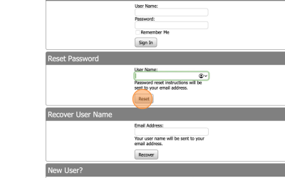 How to reset your plan room password.